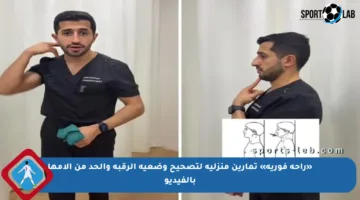 «راحة فورية» تمارين منزلية لتصحيح وضعية الرقبة والحد من آلامها بالفيديو